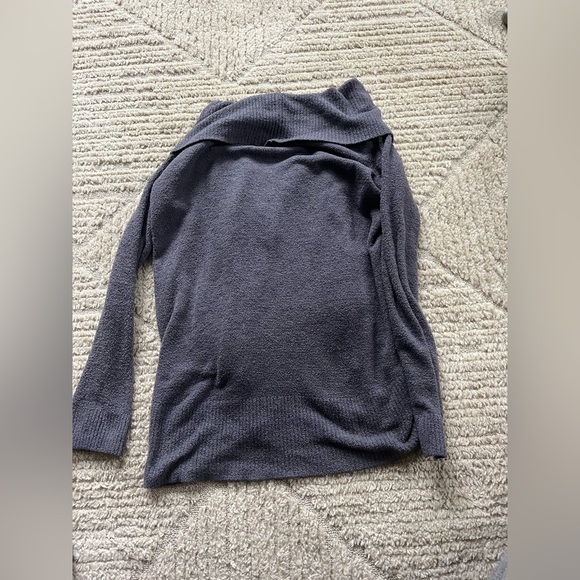 Barefoot Dreams CozyChic Lite Charcoal Cardigan - Picture 2 of 3